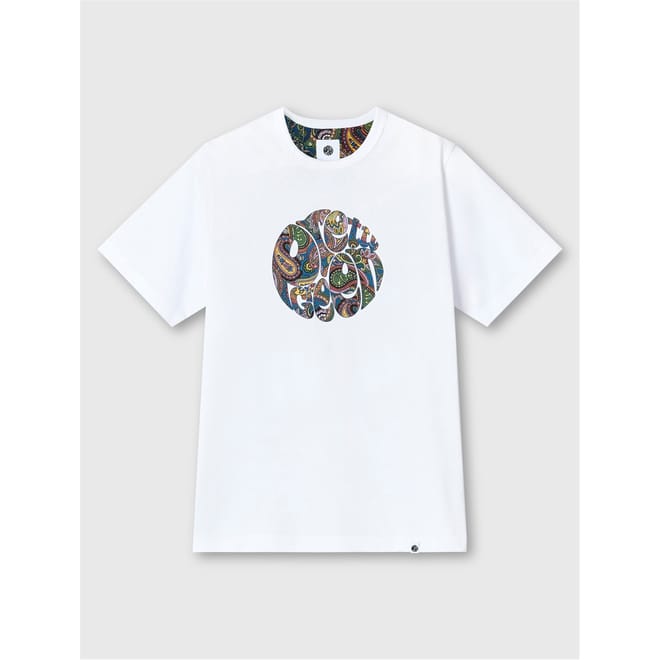 Paisley Crew Neck Short Sleeve T-Shirt
