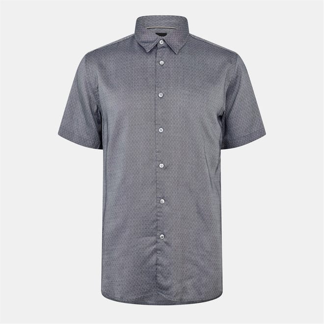 Collared Neck Shirt Collar Short Sleeve Shirt