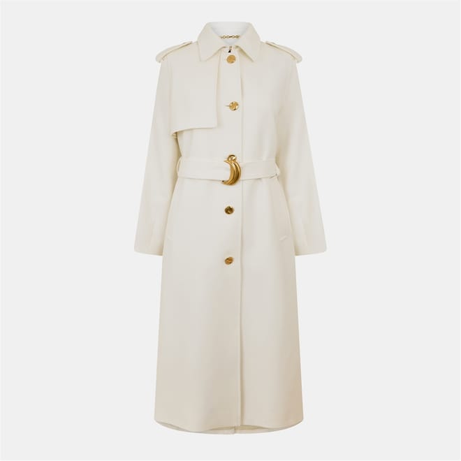 Solid Patterned Regular Fit Overcoat