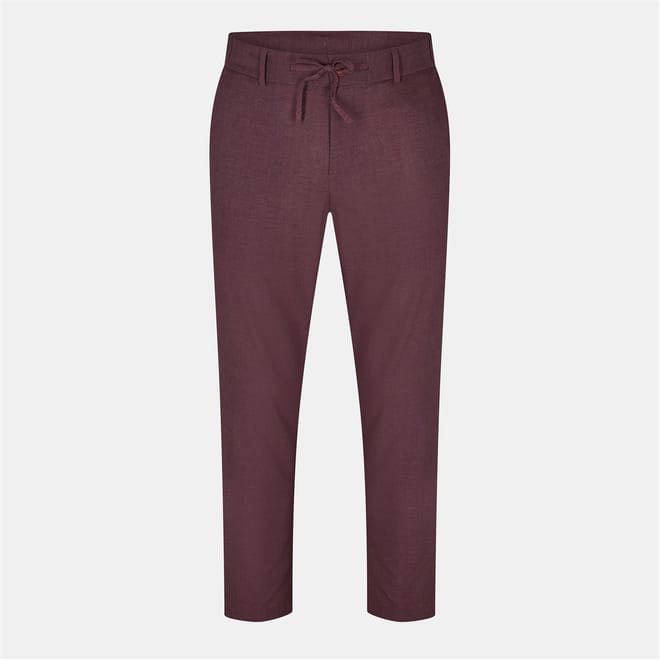 Genius Solid Patterned Straight Chinos