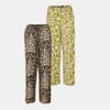 Madri Leopard Patterned Wide Leg Trousers