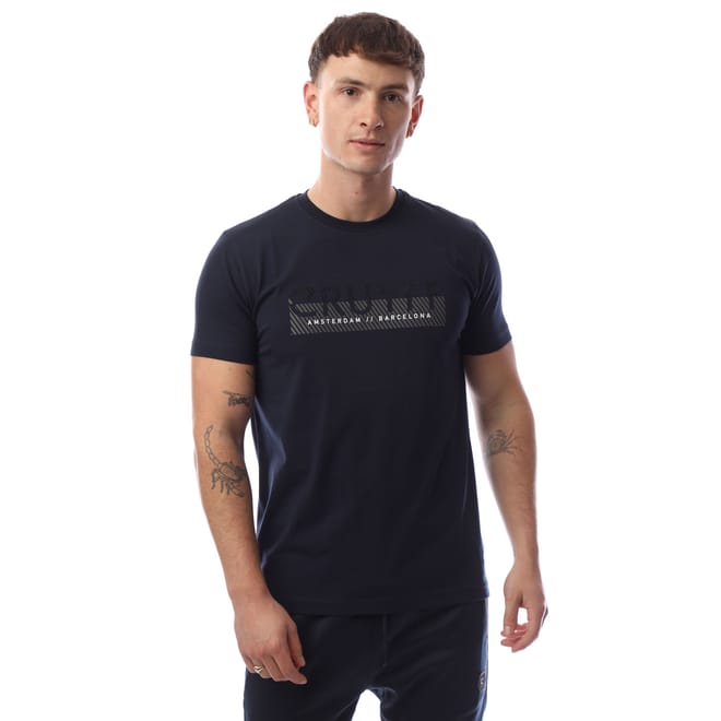 Glossy Chest Print T-Shirt