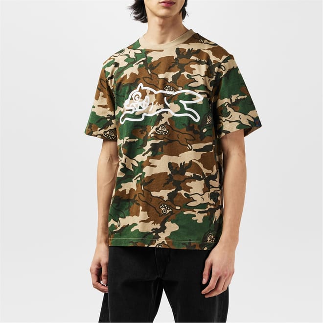 Camo Run Dog T-Shirt