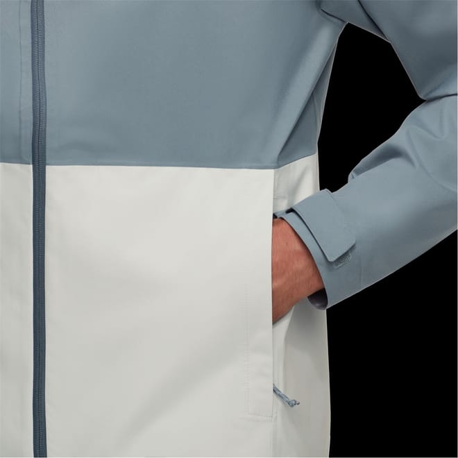 Linard Hooded Color Block Rain Jacket