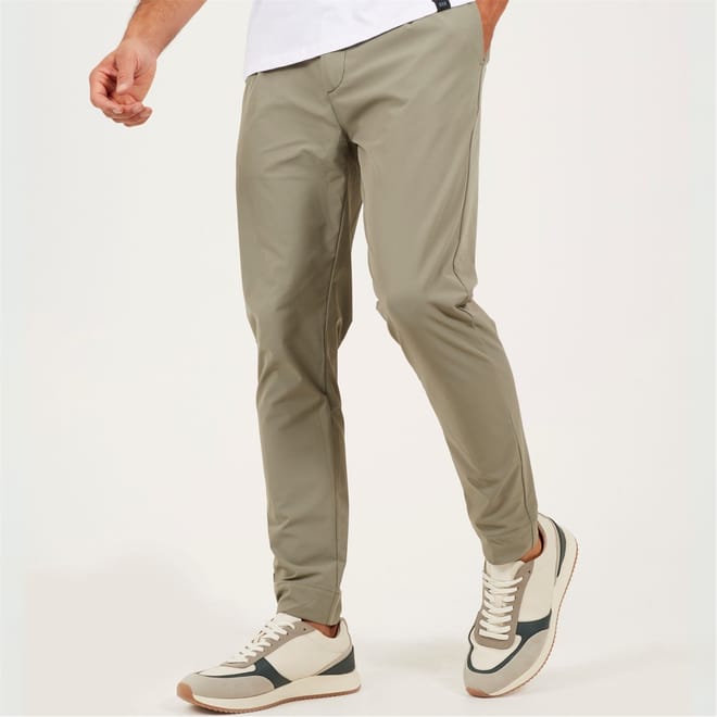 Mens Casual Chino Trousers Sage