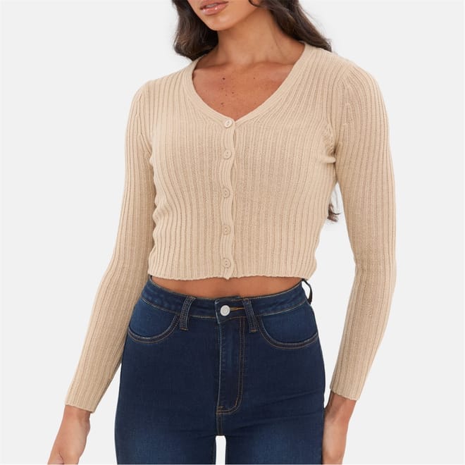 Gauge Knit Cardigan