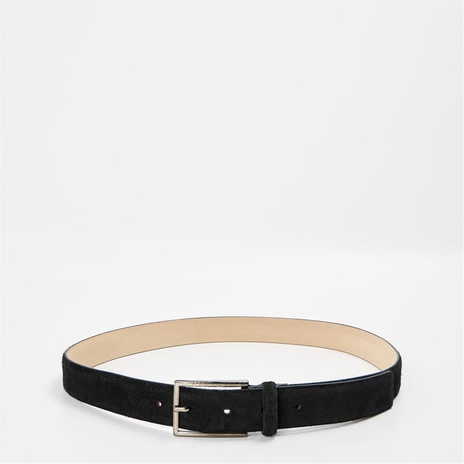 Leather Belt with Metal Pin Buckle