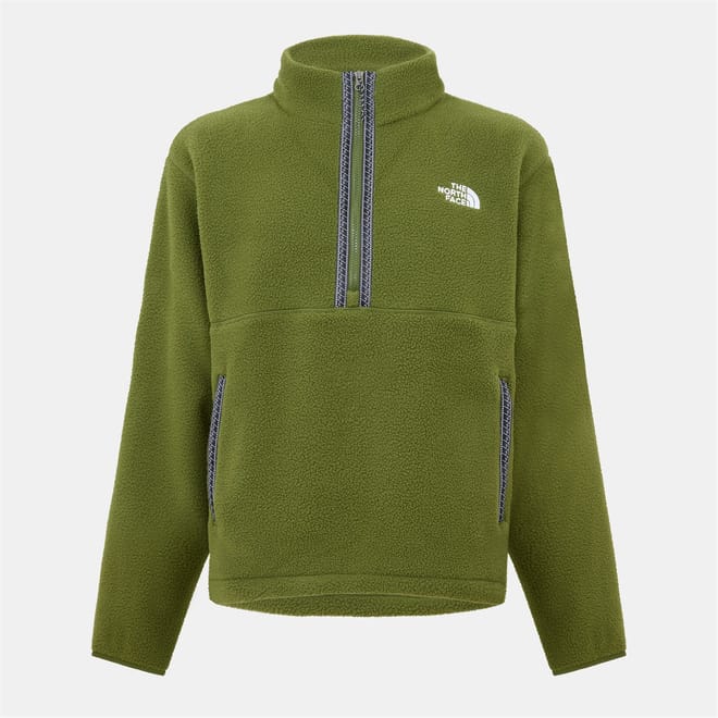 Funnel Neck Zip Long Sleeve Sweatshirt