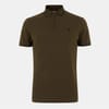 Zip Neck Collared Short Sleeve Polo Shirt
