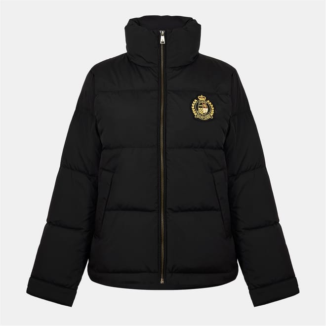 Solid Patterned Puffer Coat