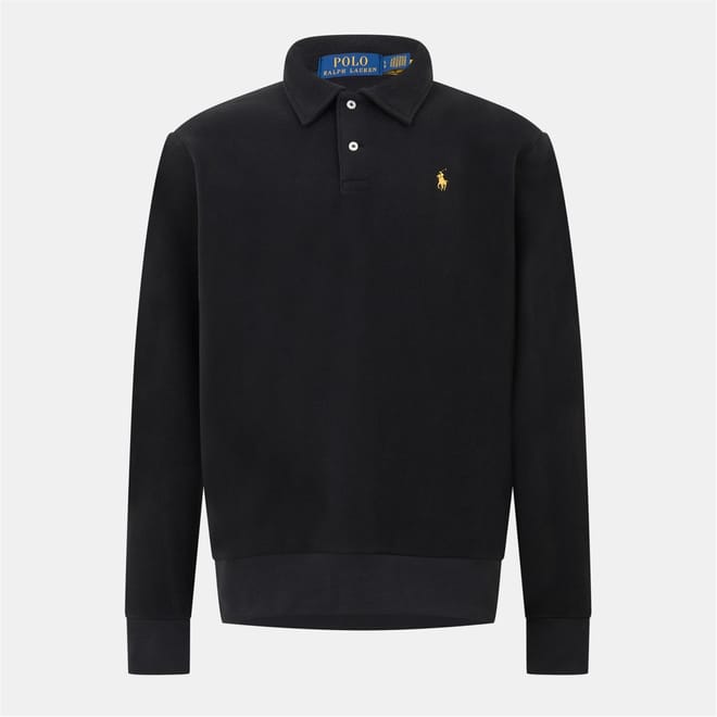 Collared Neck Long Sleeve Sweatshirt