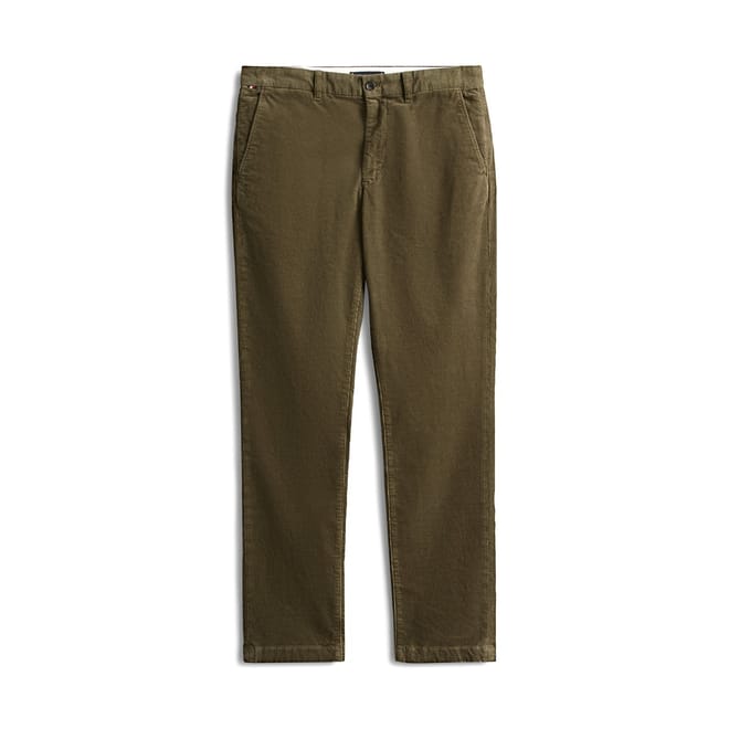 Denton Solid Patterned Straight Chinos