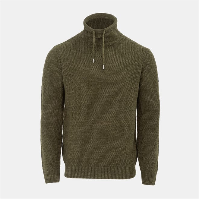 Mens Cowl Neck Jumper