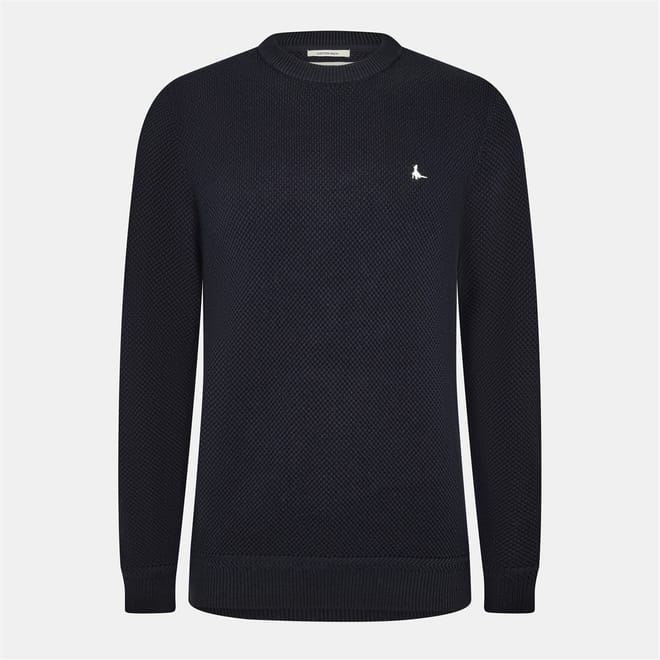 Mens Linus Seed Stitch Crew Neck Jumper