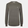 Mens Linus Seed Stitch Crew Neck Jumper