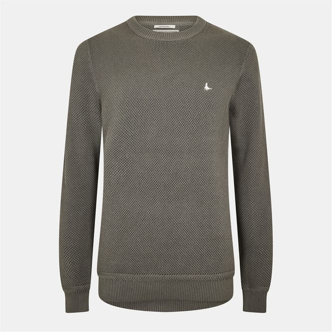 Mens Linus Seed Stitch Crew Neck Jumper