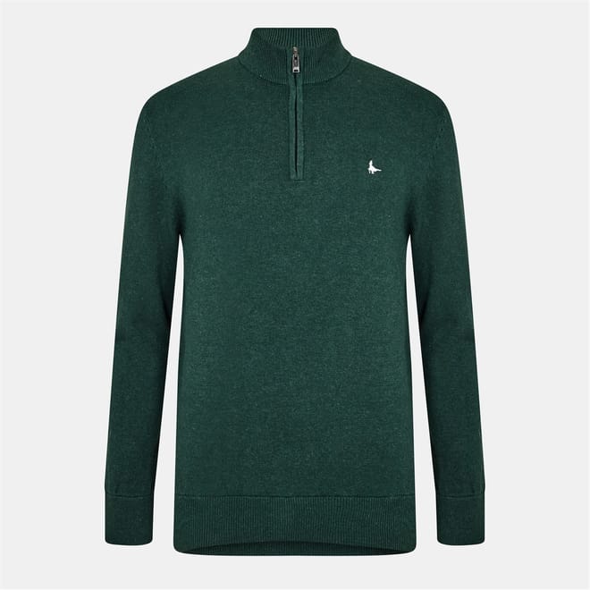 Mens Funnel Neck Half Zip Jumper
