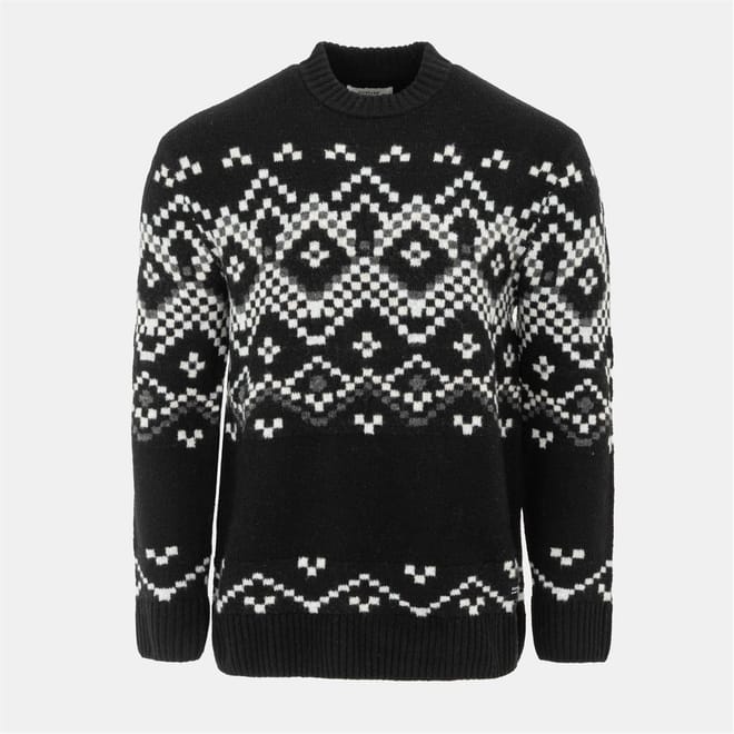 Mens Pattern Crew Jumper