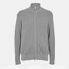 Mens Rib Zip Funnel Cardigan Sweaters
