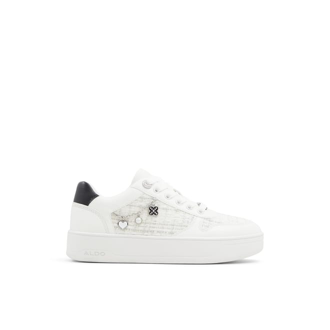 Marisette Lace Up Textured Platform Trainers