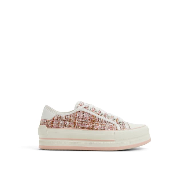 Rayes Textured Platform Low Top Sneakers