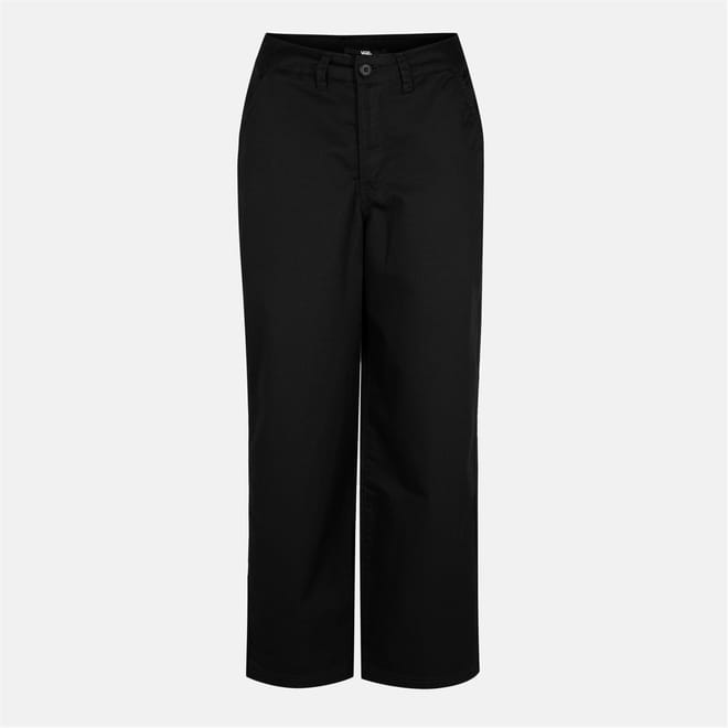 Womens Palmer Wide Leg Chino Pant Black Carpenter Jeans