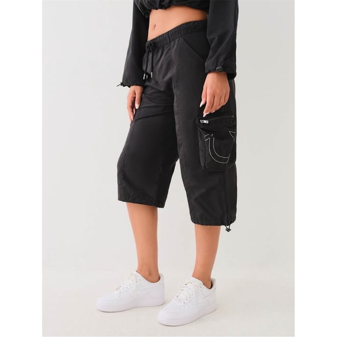 Womens Horseshoe Cargo Capri Jeans