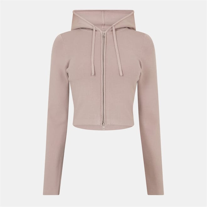 Womens Knitted Zip Hoodie