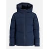 Global Hooded Solid Patterned Puffer Jacket