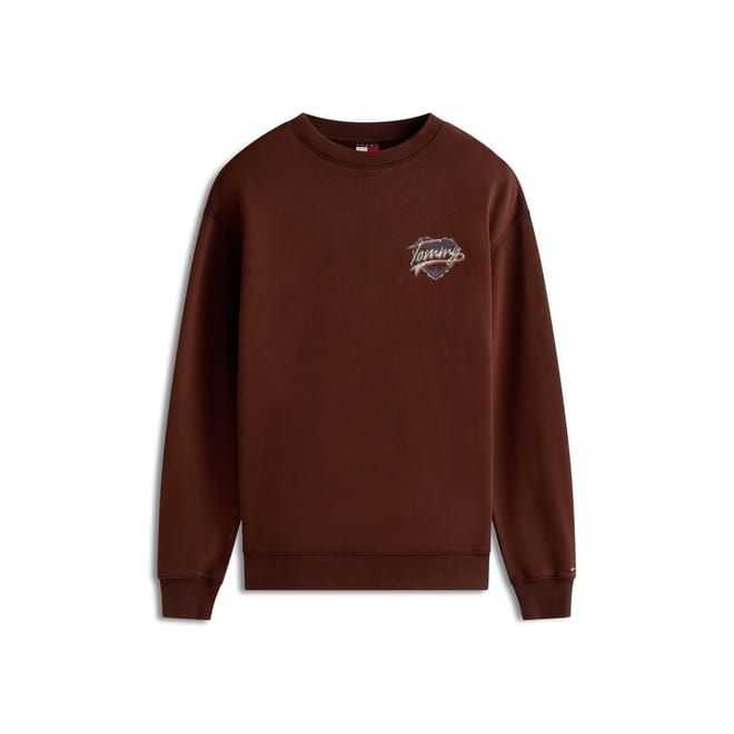 Heart Graphic Crew Neck Long Sleeve Sweatshirt