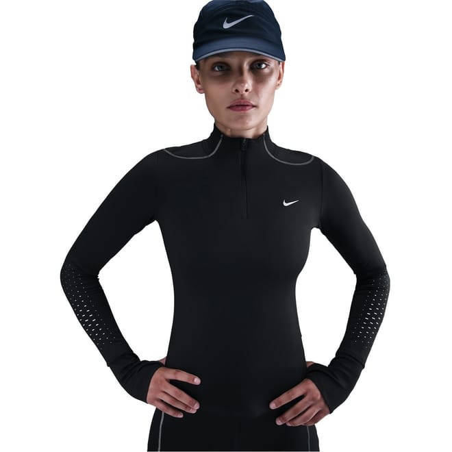 Swift Zip Neck Long Sleeve Athletic Top