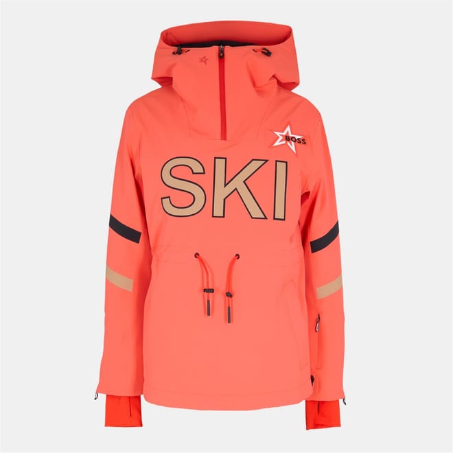 Hooded Graphic Print Regular Fit Ski Jacket