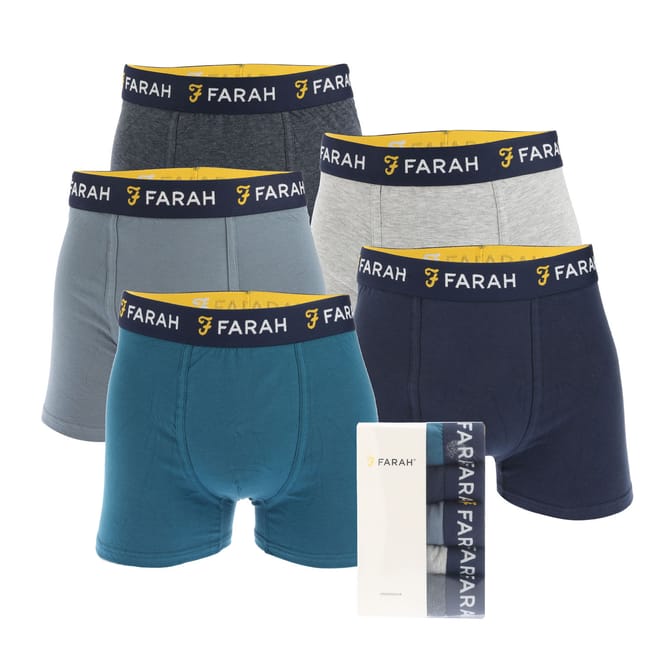 Mens Darrick 5 Pack Boxer Shorts