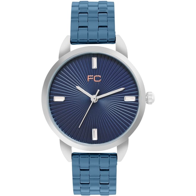Connection Silver Case Round Shape Silver Strap Quartz Watch