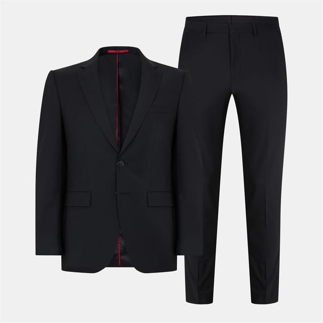 Jeffery Solid Patterned Full Suit