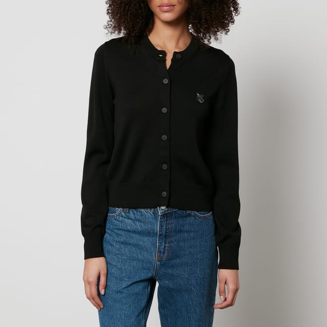 Bold Fox Head Patch Regular Cardigan