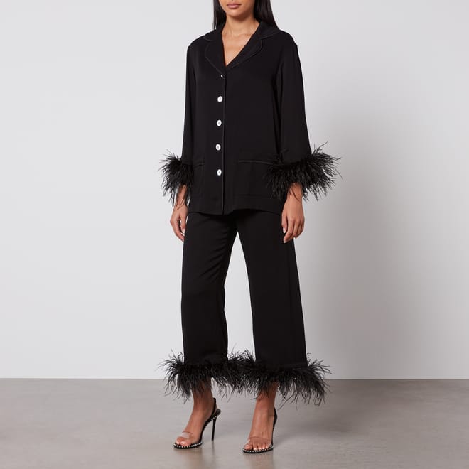 Party Pajama Set With Double Feathers