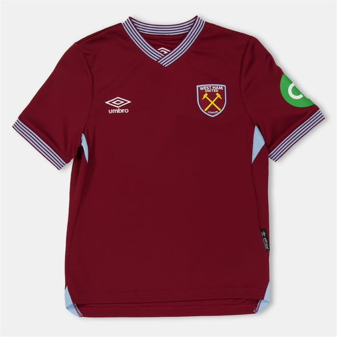 West Ham United Home Shirt 2025 2026 Juniors