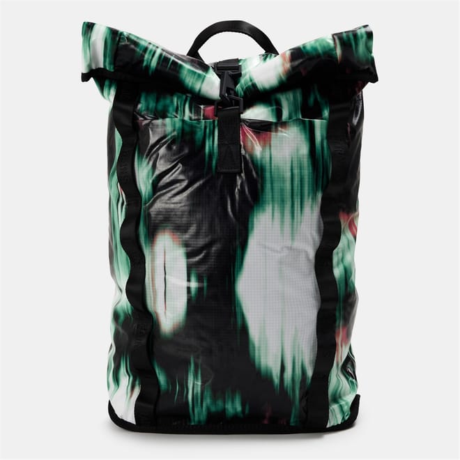 Sibu Rolltop Abstract Patterned Rectangle Backpack