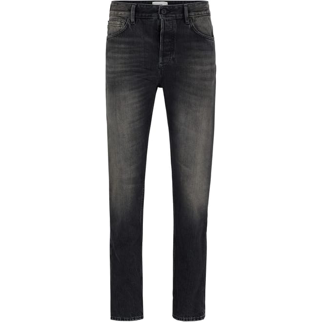 Tapered Fit Five Pocket Jeans