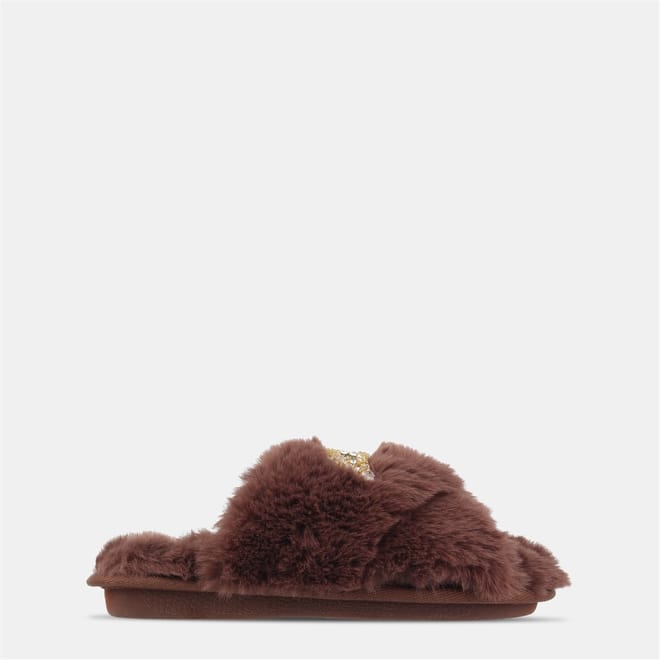 Flamingo Embellished Slider Slipper