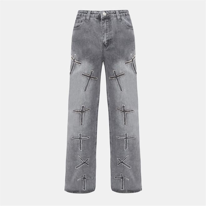 Detail Straight Leg Jean