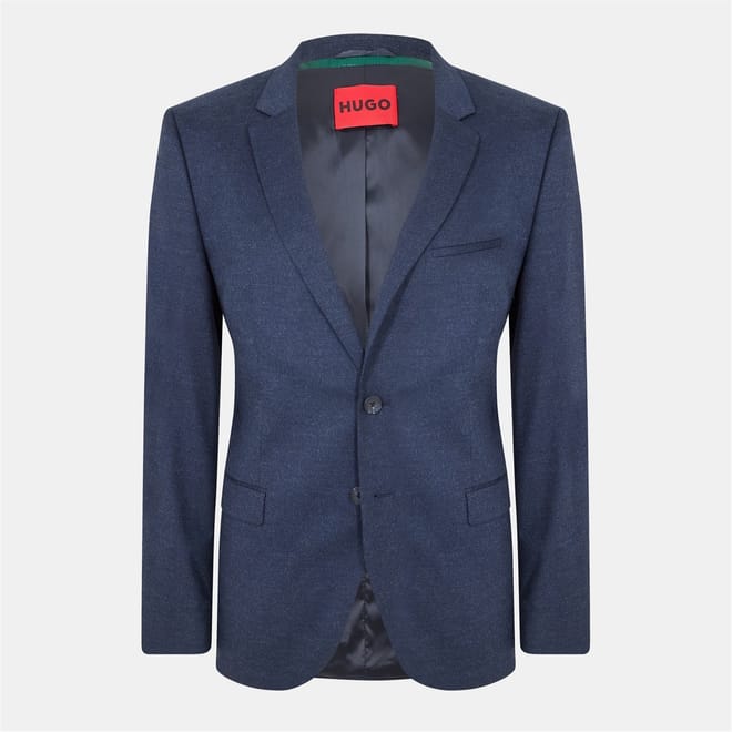 Solid Patterned Lapel Collared Flap Pocket Blazer