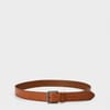 Leather Belt with Metal Buckle
