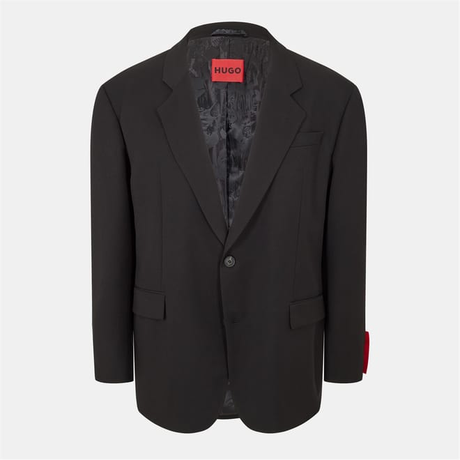 Solid Patterned Lapel Collared Flap Pocket Blazer