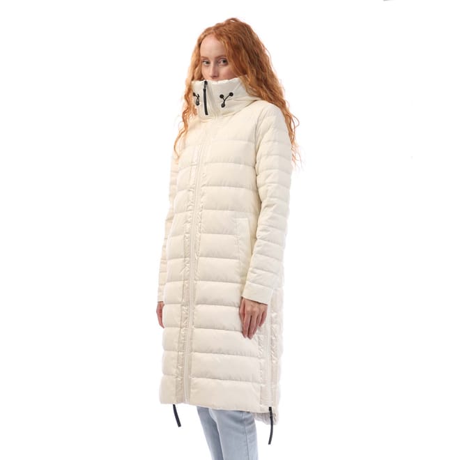 Down Fill Hooded Quilted Puffer Coat