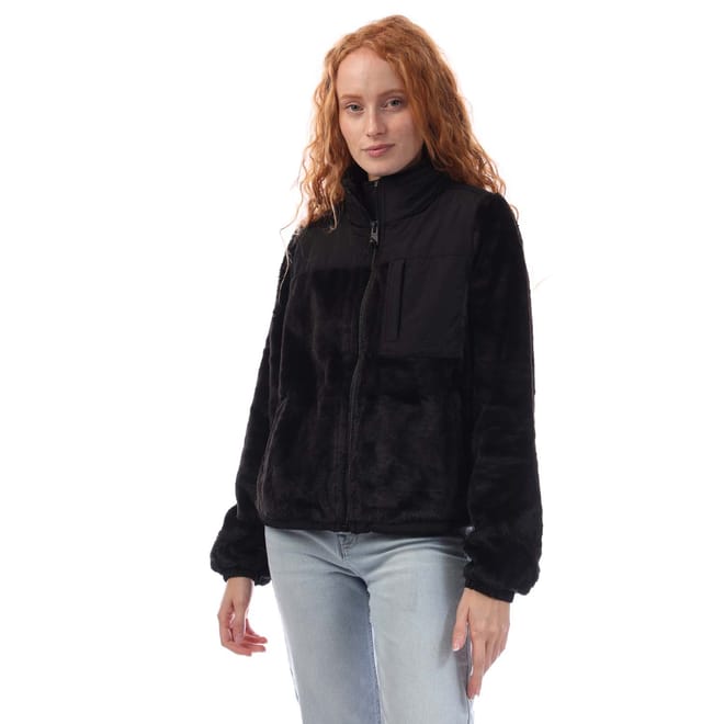Full Zip Teddy Fur Transitional Jacket