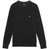 Ribbed Crew Neck Raglan Sleeve Sweater