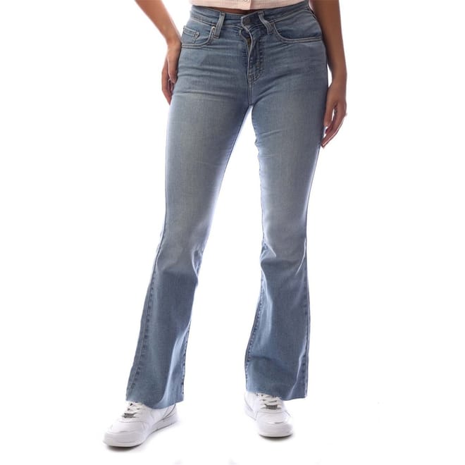 Flared Five Pocket Design Jeans