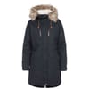 Faithful Hooded Solid Patterned Parka Coat